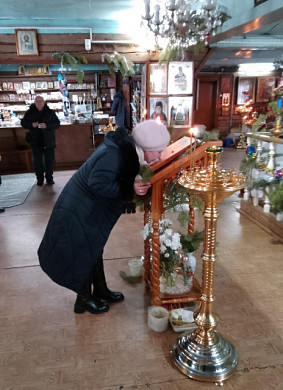 Икону мученика Иоанна Воина с частичкой мощей передали в дар храму Преображения Господня в Пучеже 